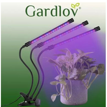 Trīskāršā fitolampa ar taimeri