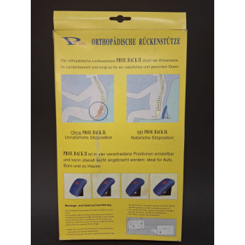 Ortopēdiskais jostasvietas un mugurkaula atbalsts PROF BACK 2