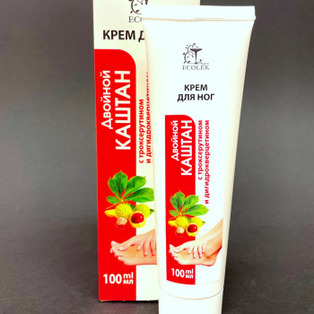 Kāju krēms Dubultais kastanis ar trokserutīnu un dihidrokvercetīnu