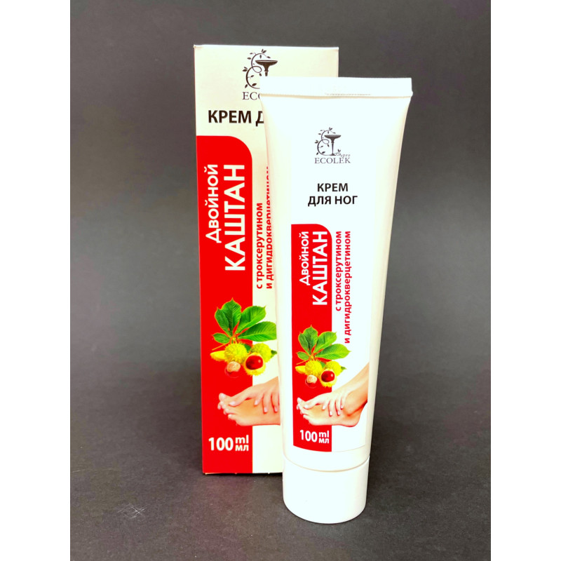 Kāju krēms Dubultais kastanis ar trokserutīnu un dihidrokvercetīnu